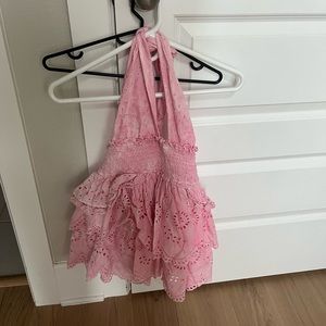 Loveshackfancy Dianne Halter Mini Dress!